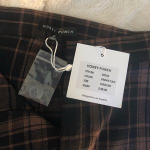 🌸Honey Punch plaid pants🌸